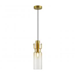 Odeon light 5057/1A PENDANT ODL24 323 золотой/янтарный/металл/стекло Подвес E27 1*40W SCROW  - 3 купить